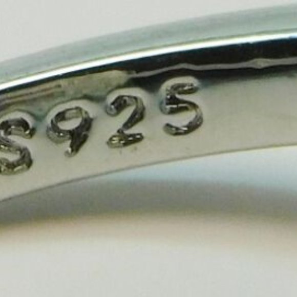 Cocktail Ring CZ Marked S 925, Size 9 - Picture 2 of 2